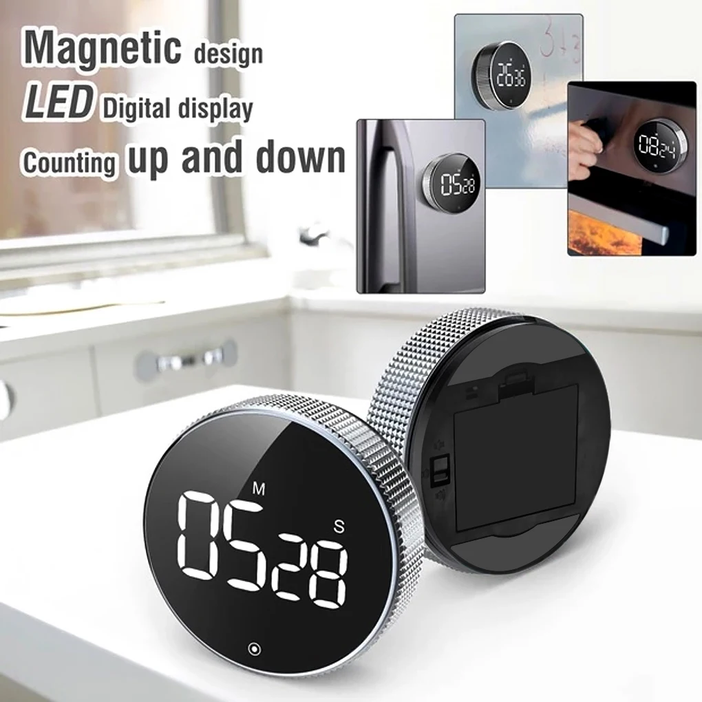 

Magnetic Kitchen Timer Digital Timer Manual Countdown Alarm Clock Mechanical Cooking Timer Cooking Shower Study Stopwatch