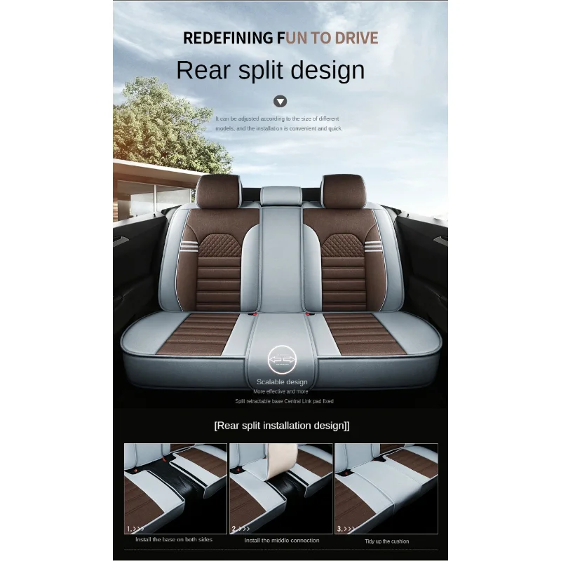 Универсальный Стильный чехол для автомобильного сиденья Renault Clio Talisman Chevrolet Sail Fiat