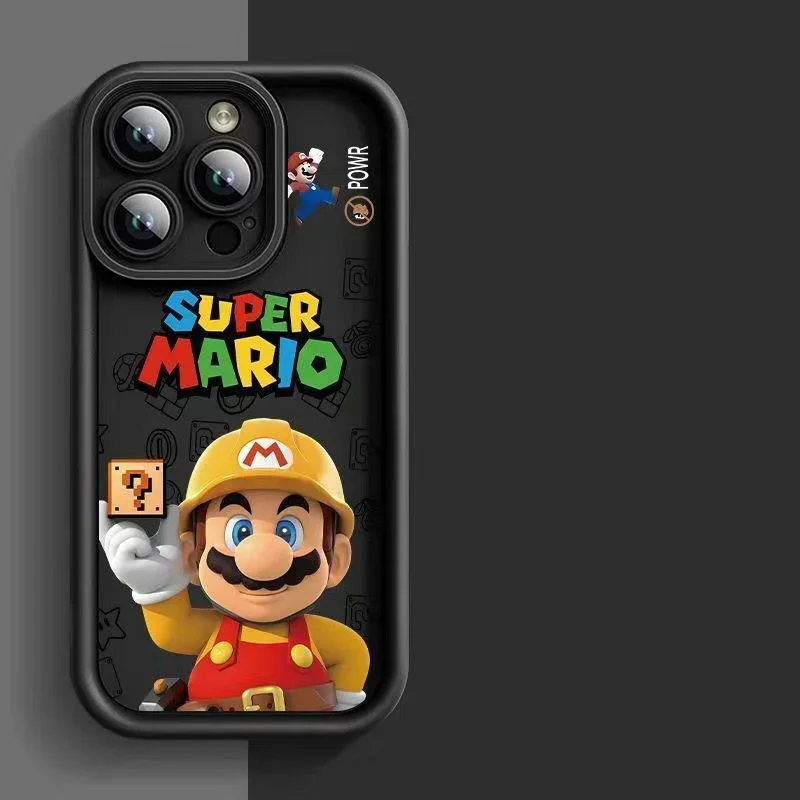 Чехол для телефона Google Pixel 9 8 7 8A 7A Pro XL 9Pro 7Pro 8Pro 9ProXL чехол Super Mario Silicone Couple новый