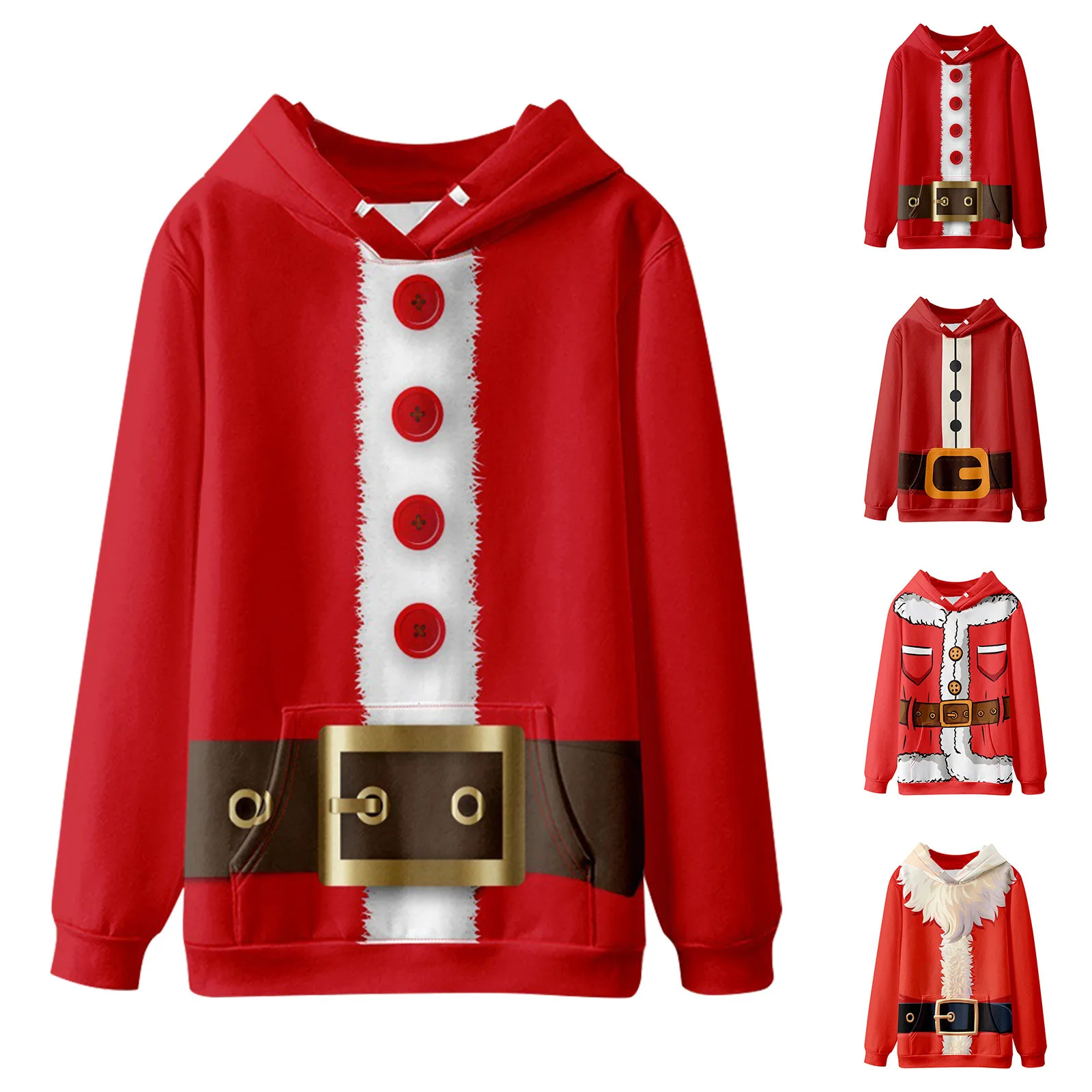 

Christmas Fashion Print Hoodies Loose Men And Women Thin Hooded Sweatshirts Anime Harajuku Hoodies sudaderas con capucha y2k