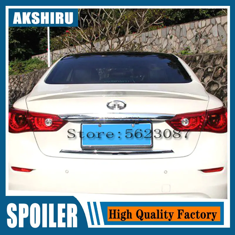 Спойлер для Infiniti Q50 Q50S материал ABS заднее крыло автомобиля цвет грунтовки задний