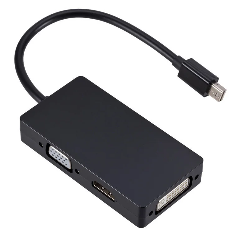 

25Pcs 3 IN 1 Mini Display Port Converter Mini Displayport to VGA/DVI Adapter For Apple Mac Macbook Air Thunderbolt DP HDMI