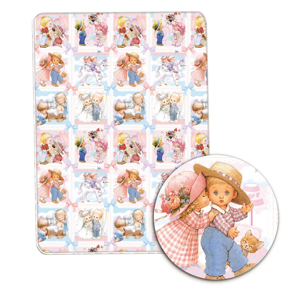 Мультяшное лоскутное одеяло ручной работы для маленьких девочек детская юбка