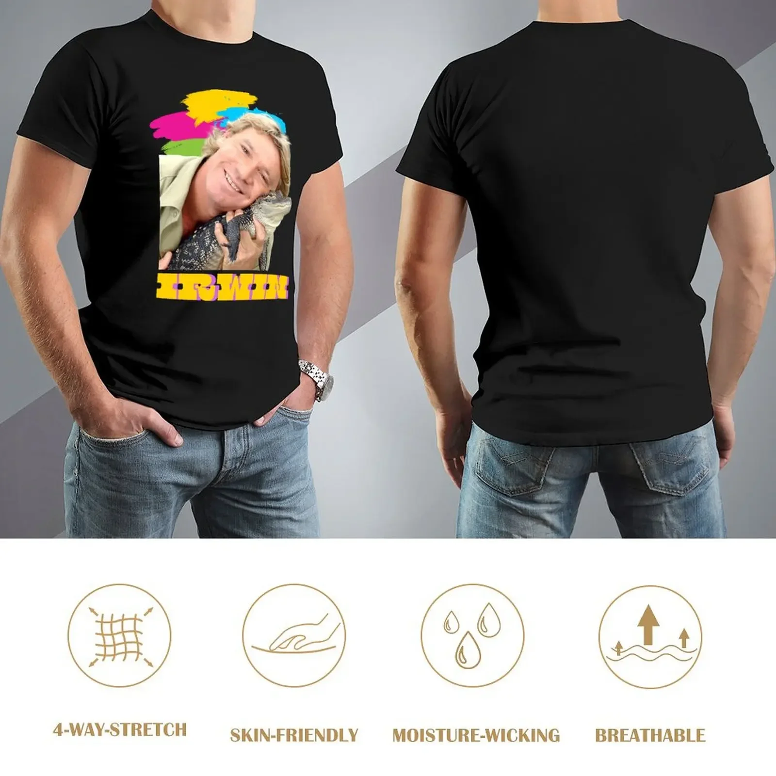 Футболка THE GREAT STEVE IRWIN летняя рубашка милые топы футболка для мужчин