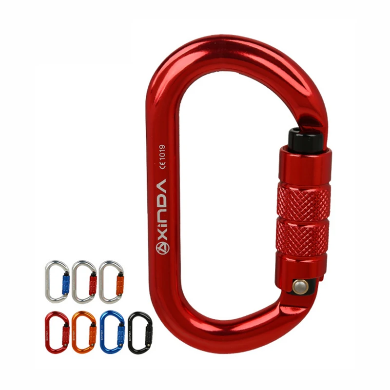 

P252 Outdoor rock climbing O-type automatic lock Safety master lock Carabiner Quick-lock lock Escape rescue Downhill protection