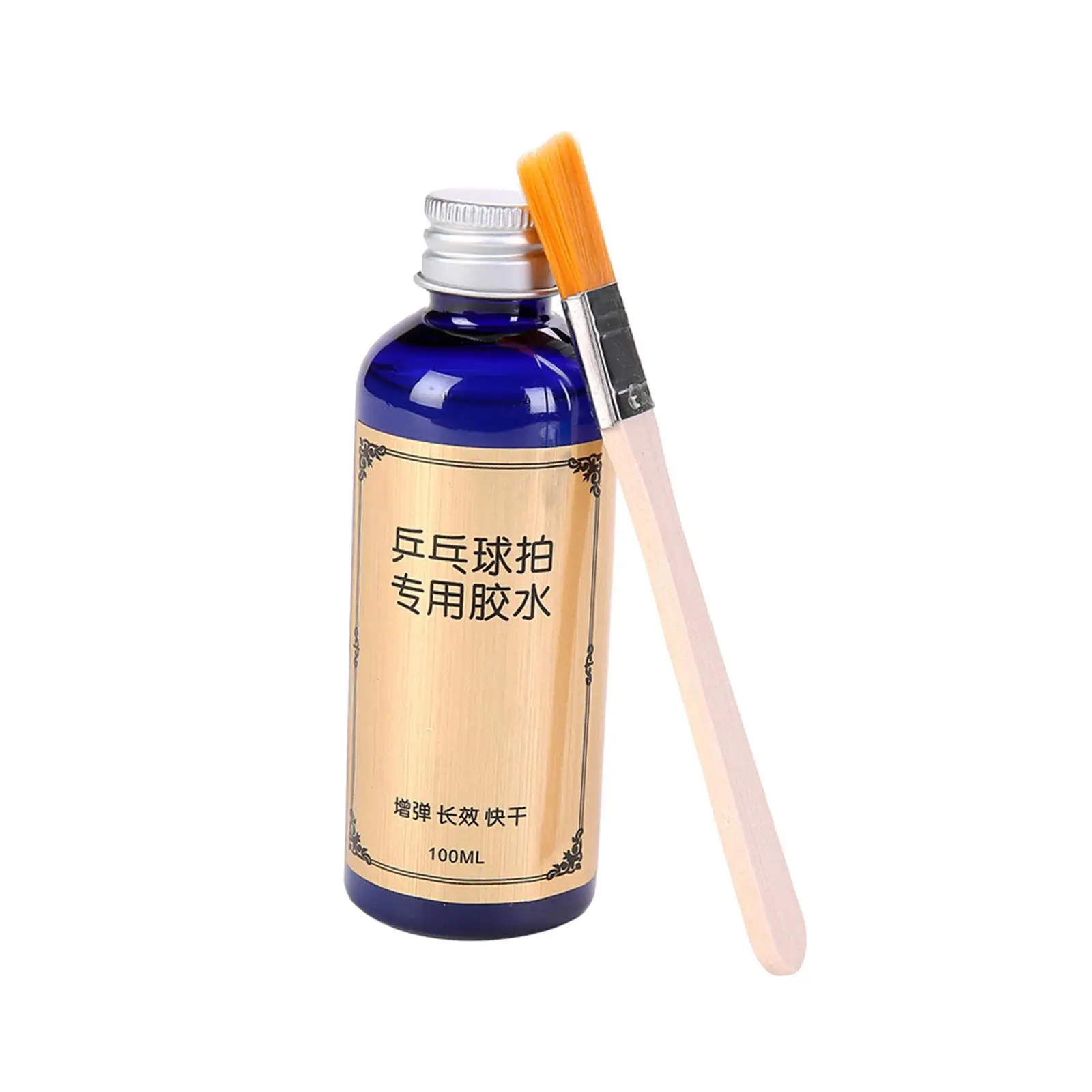 

Table Tennis Rackets Glue Equipment Accessory with Brush Faster Speed Liquid