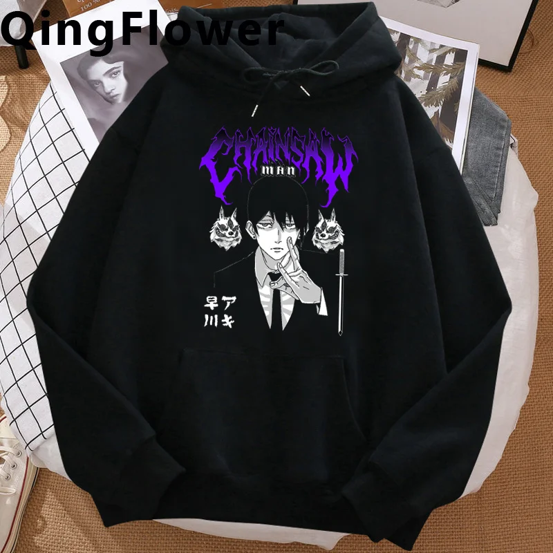 

chainsaw man pochita hoodies men anime japanese Fleece tracksuit Pullover man Korean style Pullover