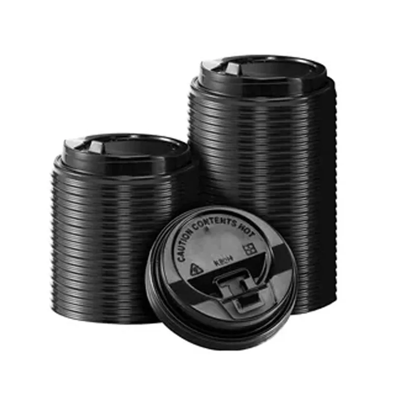 

Одноразовые бумажные кофейные чашки Easy Time 8 унций бордовые с крышкой