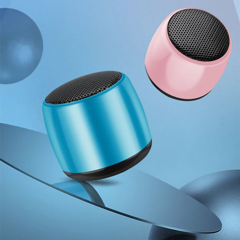 Динамик Bluetooth Металлический HiFi TWS Громко Водонепроницаемый Мини-Динамик