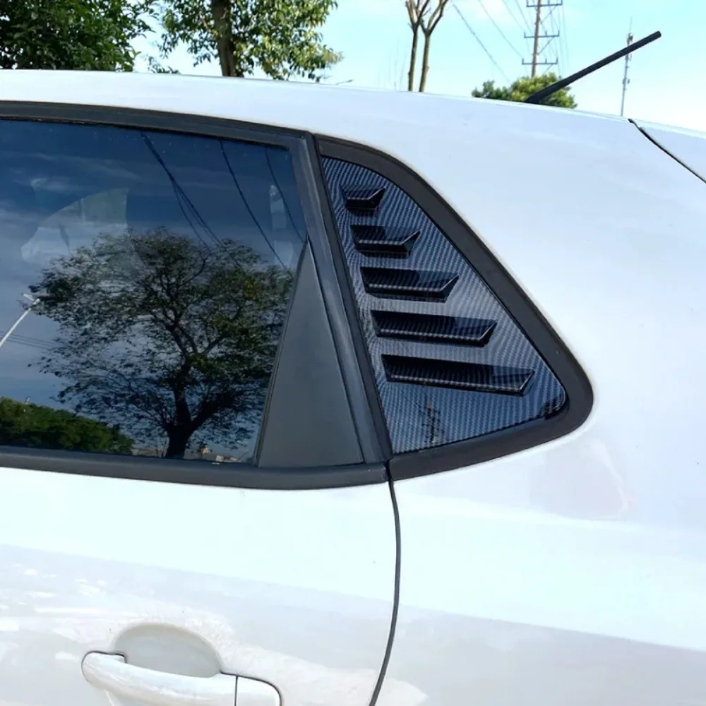 Фото Новые накладки на задние окна (жалюзи) для Volkswagen Polo 6R 6C 2010-2017, треугольные, тюнинг, внешние аксессуары, вторичный рынок №5