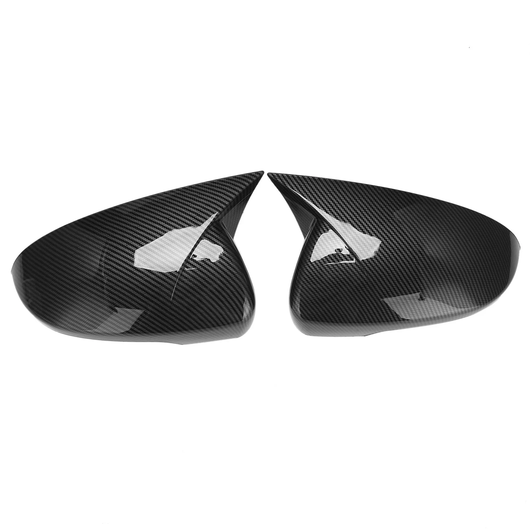

Car Carbon Fiber Ox Horn Rearview Side Glass Mirror Cover Trim Frame Side Mirror Caps for Hyundai Tucson 2015-2020