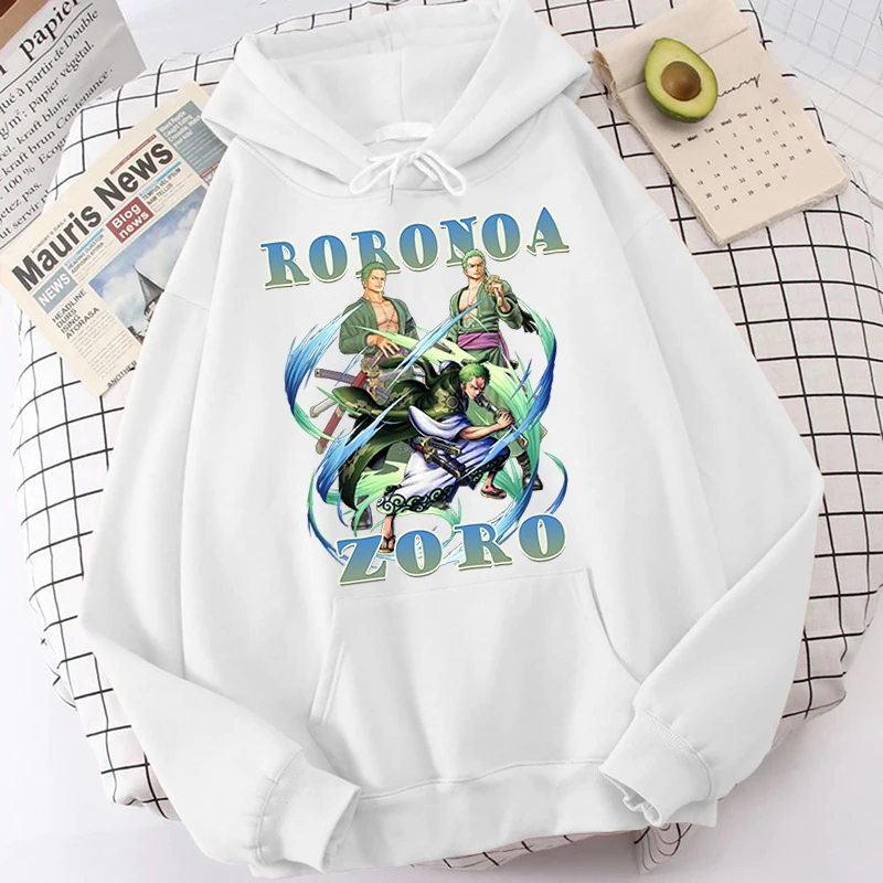 

Harajuku Manga Hoodie Women Funny Cartoon Sweatshirts Ullzang Japanese Anime Graphic Roronoa Zoro Sweatshirt Female Hoodies