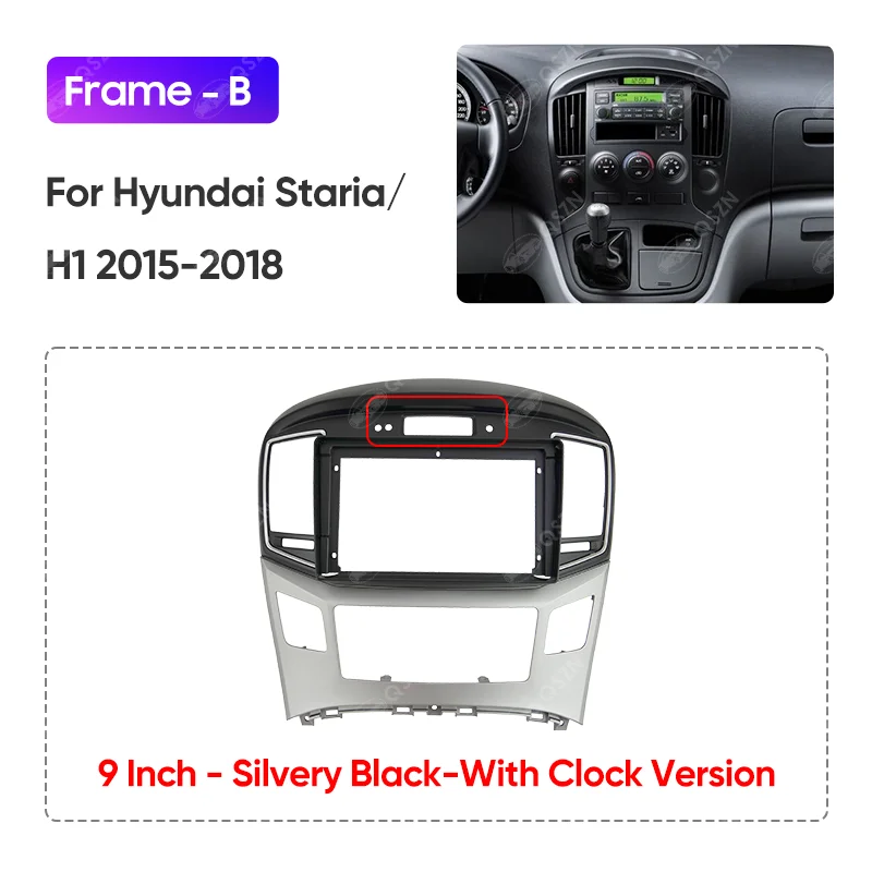 QSZN 9-дюймовый 2DIN автомобильный радиоприемник для HYUNDAI STAREX/H1 2015-2018 стерео