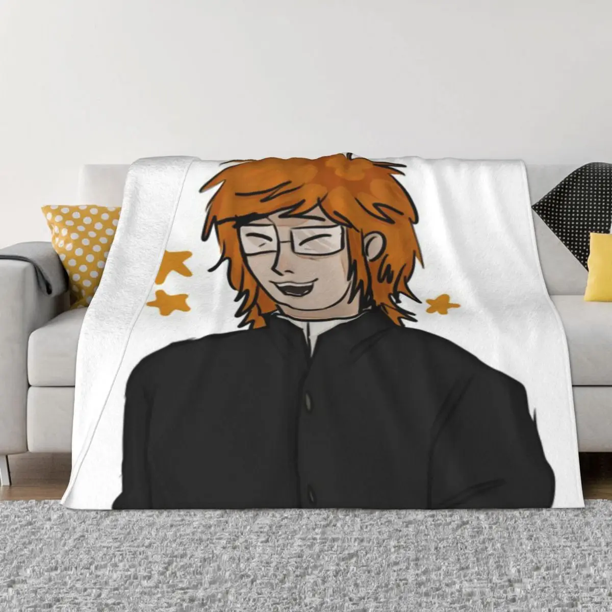 Ультрамягкое одеяло из микрофлиса Randal Von цвета слоновой кости