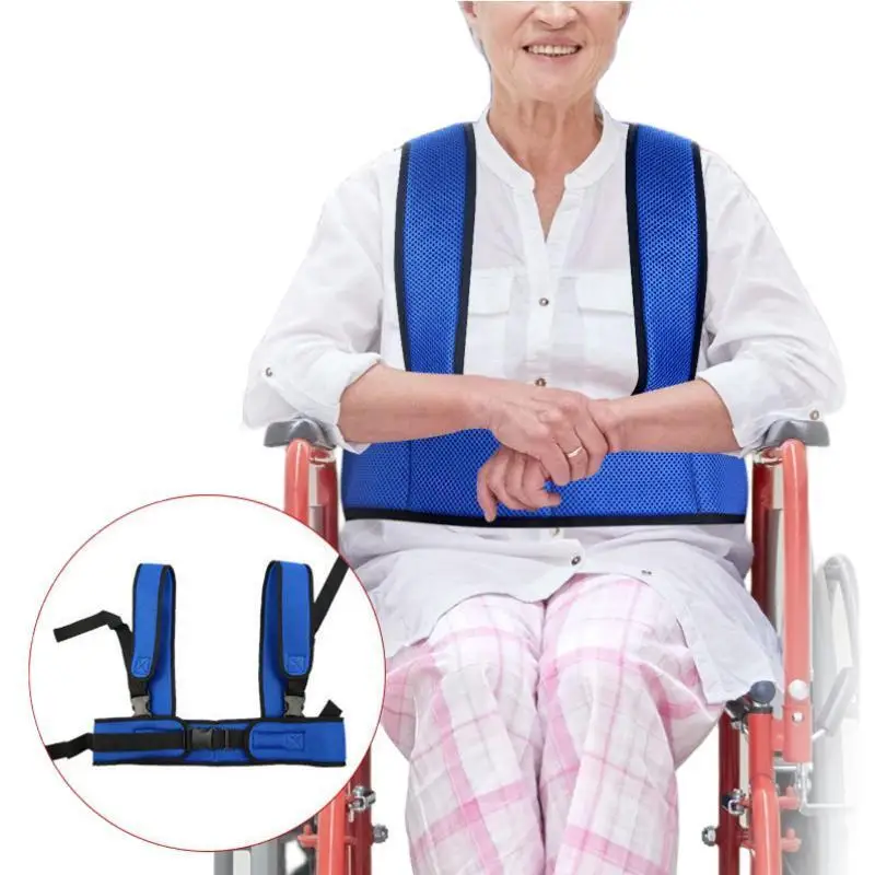 

Non-Slip Wheelchair Safety Seat Belt Adjustable Shoulder Fix Comfortable Shoulder Straps For Elderly Patients Brace Support Vest