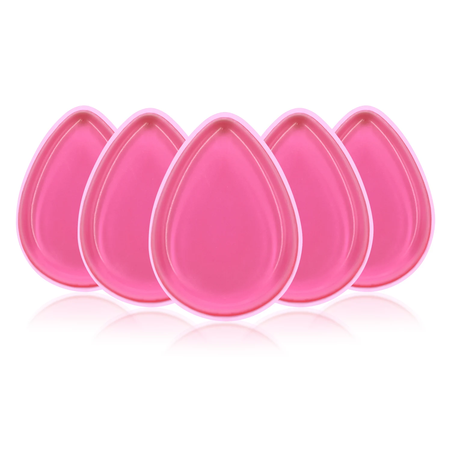 

5 шт., силиконовая губка-аппликатор для нанесения основы под макияж