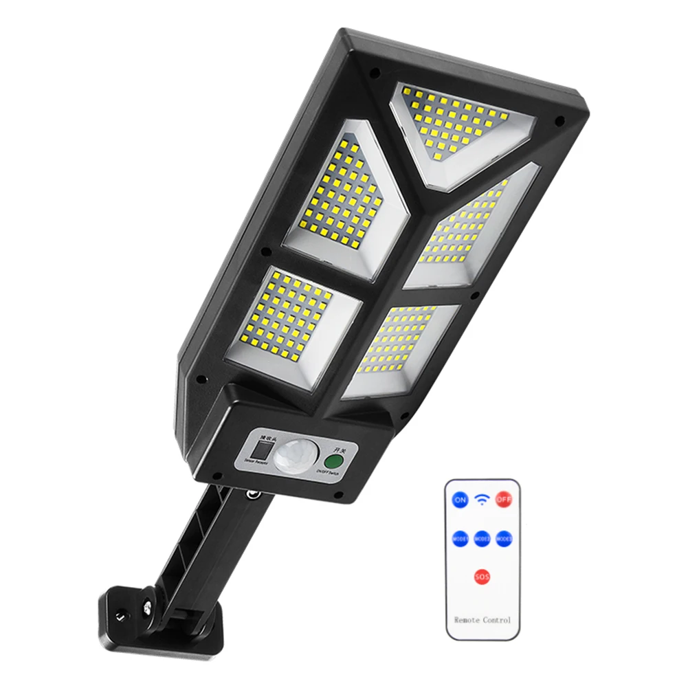 

196 LED Solar Wall Light Waterproof Outdoor Motion Sensor Garden Path Lamp