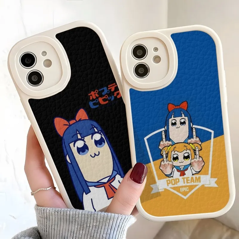 Чехол для телефона POP Team Epic PIPI из аниме для Iphone 14 12 13 Pro Max 11 Mini X Xr Xs 7 8 Puls, силиконовый чехол из ягненка