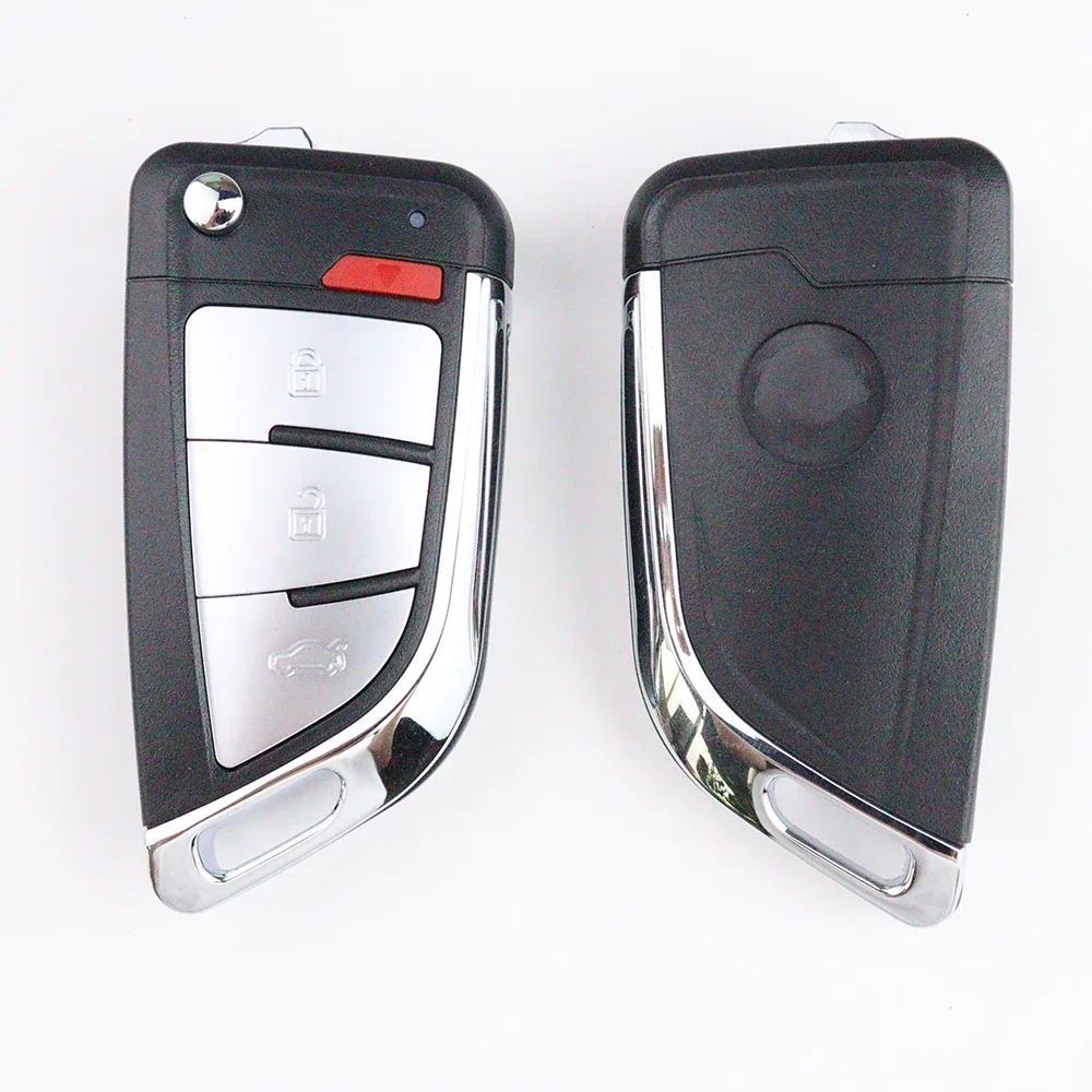 

3 4-кнопочный автомобильный брелок для ключей, корпус для Xhorse, складной автомобильный ключ для VVDI/Xhorse XEKF20EN XEKF21EN, печатная плата