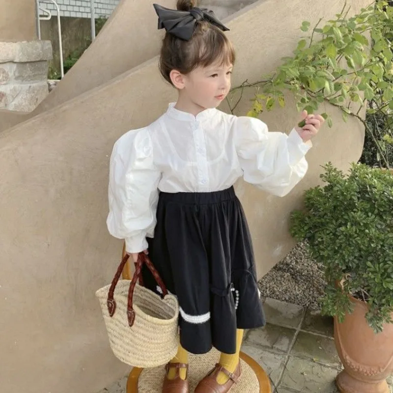 

Весенние платья для подроствечерние, вечерняя блузка, рубашка, рубашка с длинным рукавом, рубашки для маленьких школьников и девочек, детская одежда для маленьких девочек