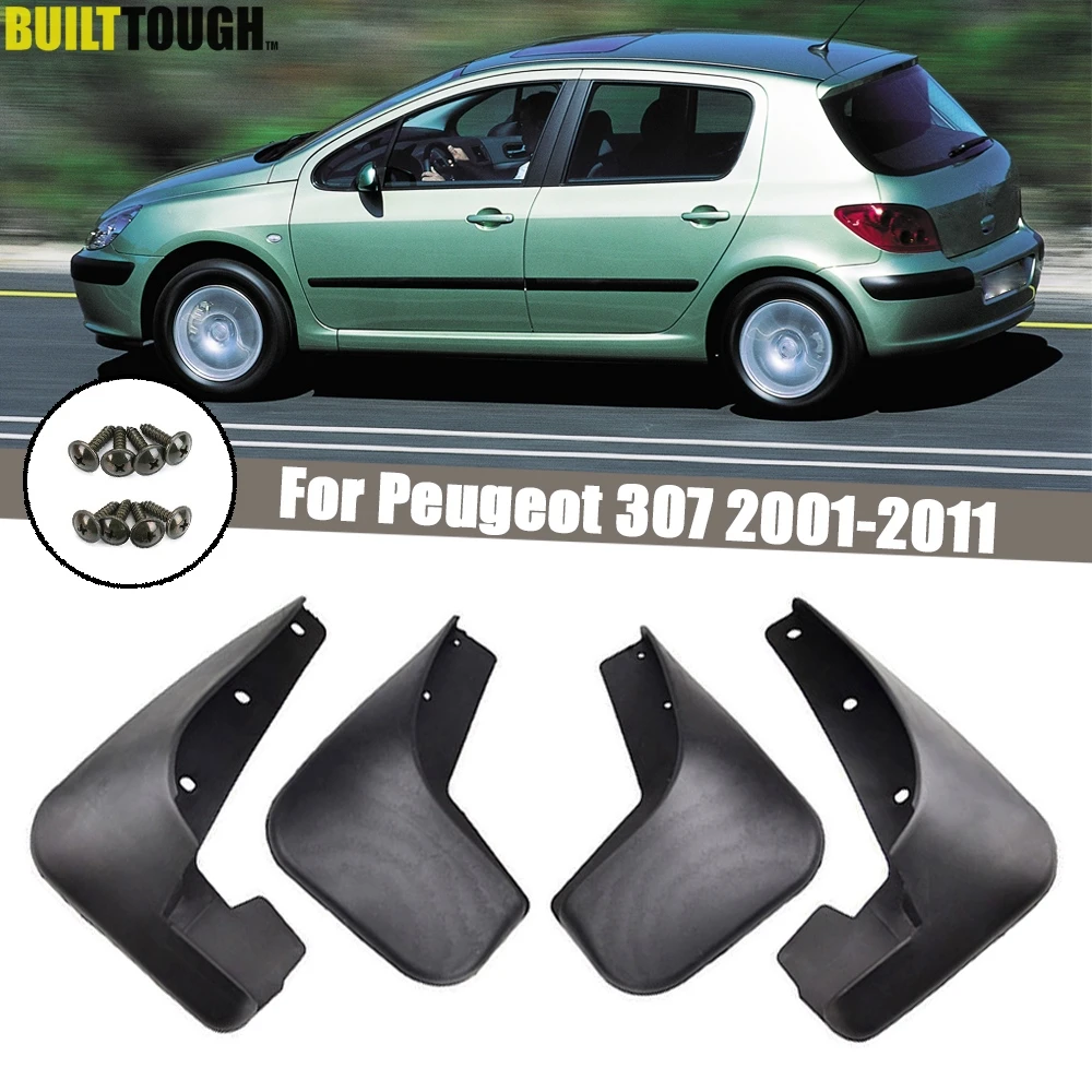 

Автомобильные брызговики для Peugeot 307 3dr и 5dr Hatchback Hatch 4-дверный седан 2001-2011, брызговики, брызговики, брызговики, крыло