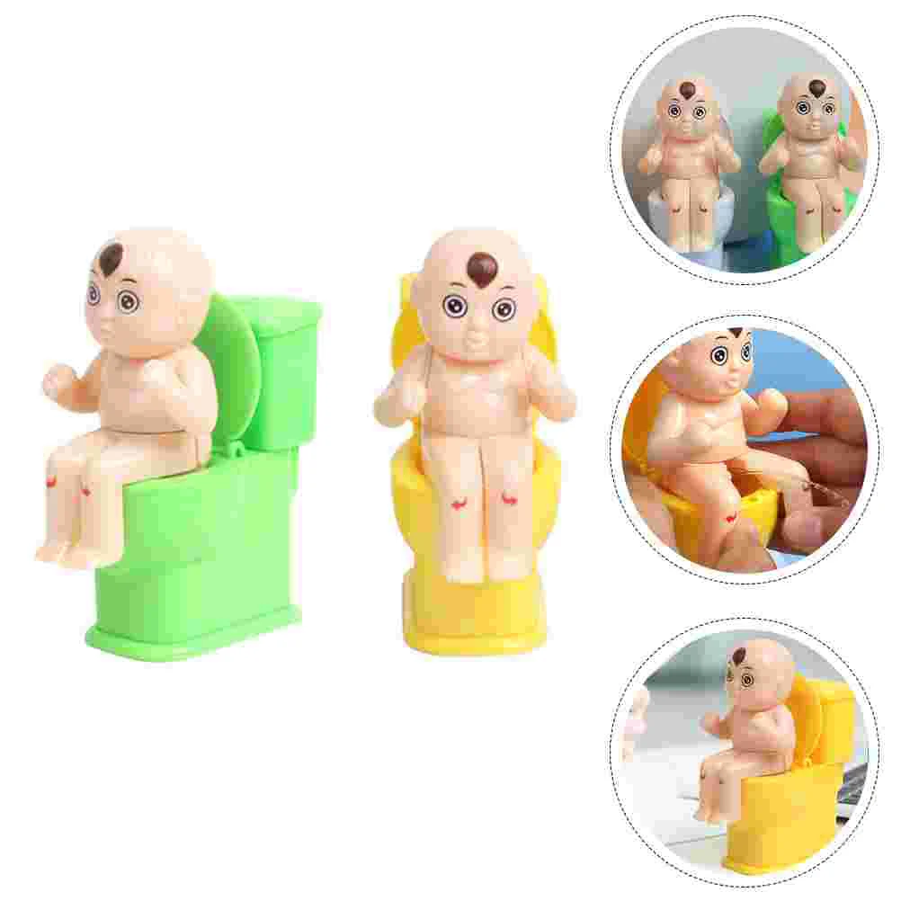 

Toy Toilet Pranktoys Water Closestool Spray Trick Mini Party Gift Decompression Pretend Small Play Assembly Stool Gag Funny Kids