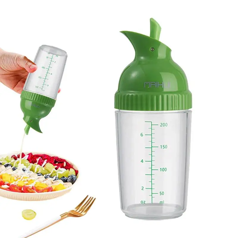 

Hot Sell Easy Grips Salad Dressing Shaker Dispenser Leakproof Container Bottle Universal Sauces Mixer With Scales Kitchen Gadget