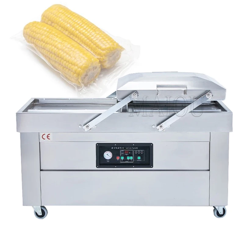 

Electric Double Chambers Vacuum Packaging Material Making Machine Portable Vacuum Sealer Chicken Packing Machine