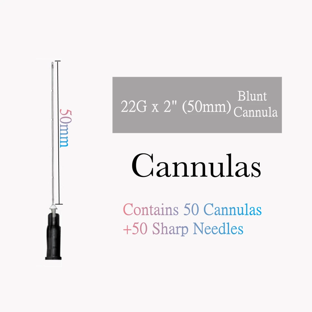 

High Tougthness Disposable Hypodermic Fill Needle Micro Cannula 25g 50mm Dermal Injection Type Of Blunt Tip Needle For Filler