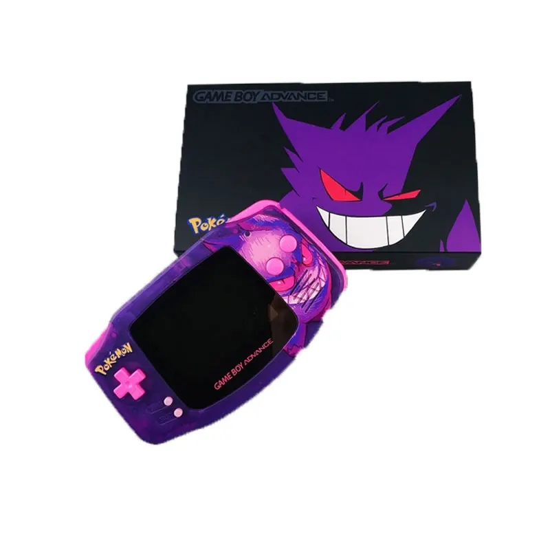 GAMEBOY Video Game Console Pokemon Anime Figures Gengar Handheld Game Console GBA Highlight Color Display Brand New Toy Kid Gift