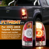 1 Pair LED Tail Lights Brake Lights for Toyota Tacoma 2005-2015 (with Bulb and Harness)