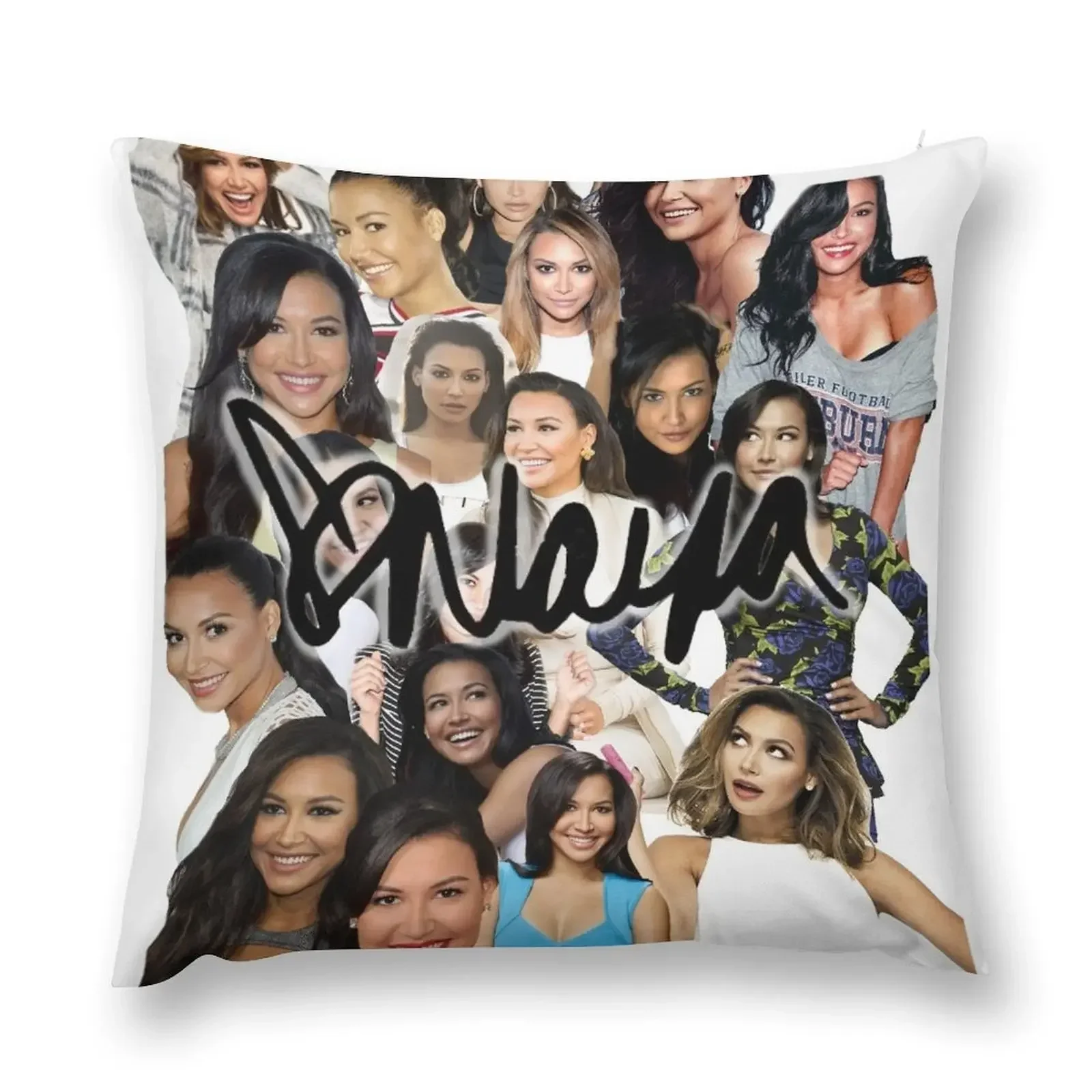 Naya Rivera Collage Декоративная подушка Постельные наволочки Рождественская Подушка