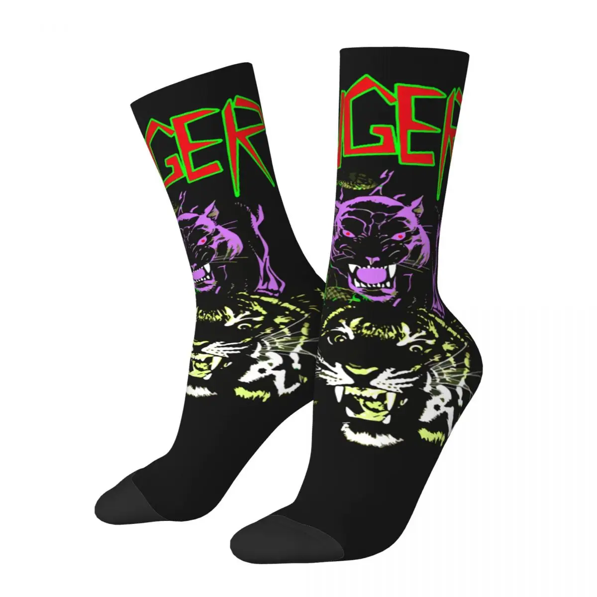 

Hip Hop Retro Danger Animals Crazy Men's compression Socks Unisex Tattoo Style Street Style Pattern Printed Funny Crew Sock