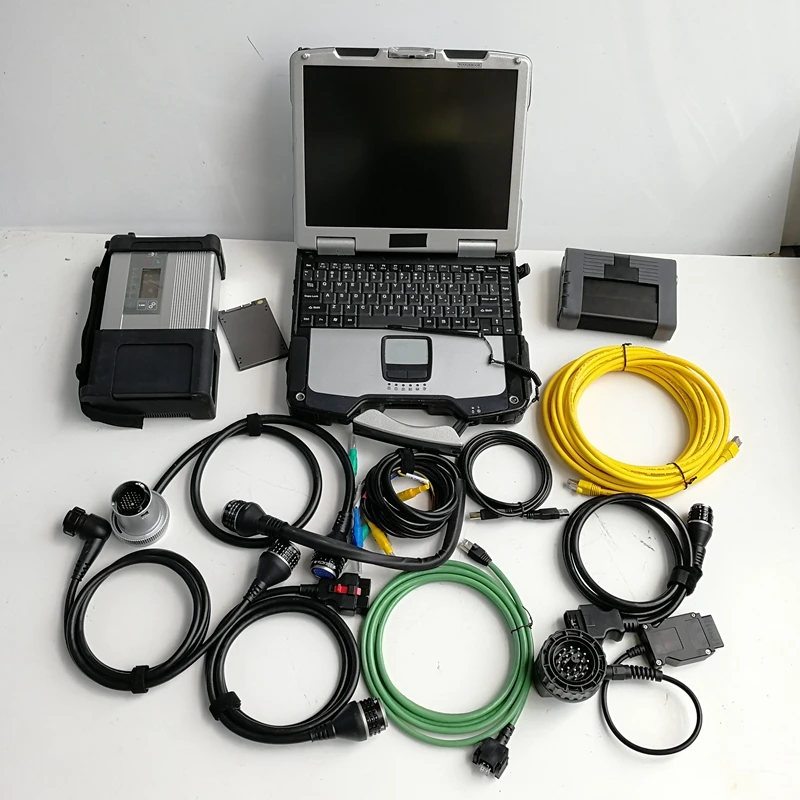 

2022 MB Star C5 SD ICOM A2 Auto Diagnostic Tool Code Scanner Car Latest software Used laptop Toughbook Second hand CF30 1Tb SSD