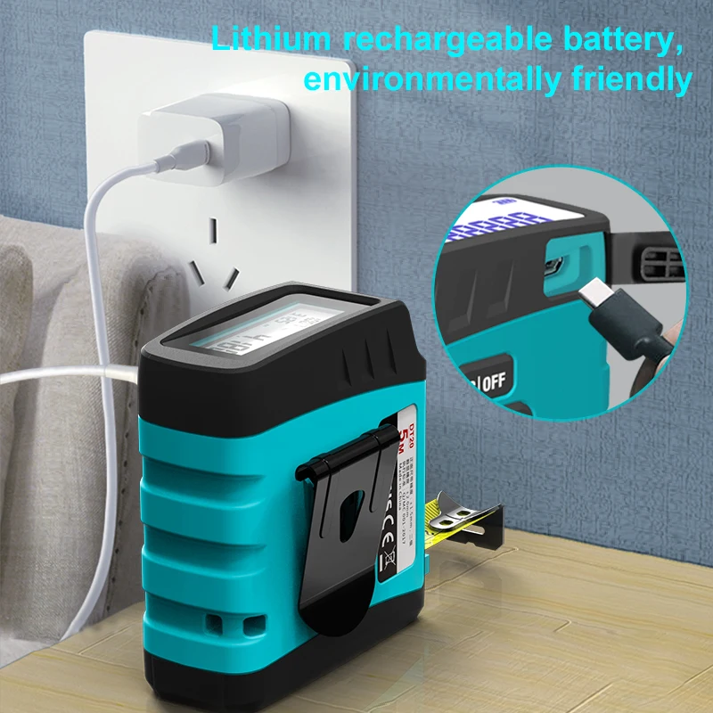 

Tape Metro 5m Mileseey 2-in-1 Fita Measure Digital Reading Measuring Digital Tape Rechargeable Рулетка Metrica Bluetooth