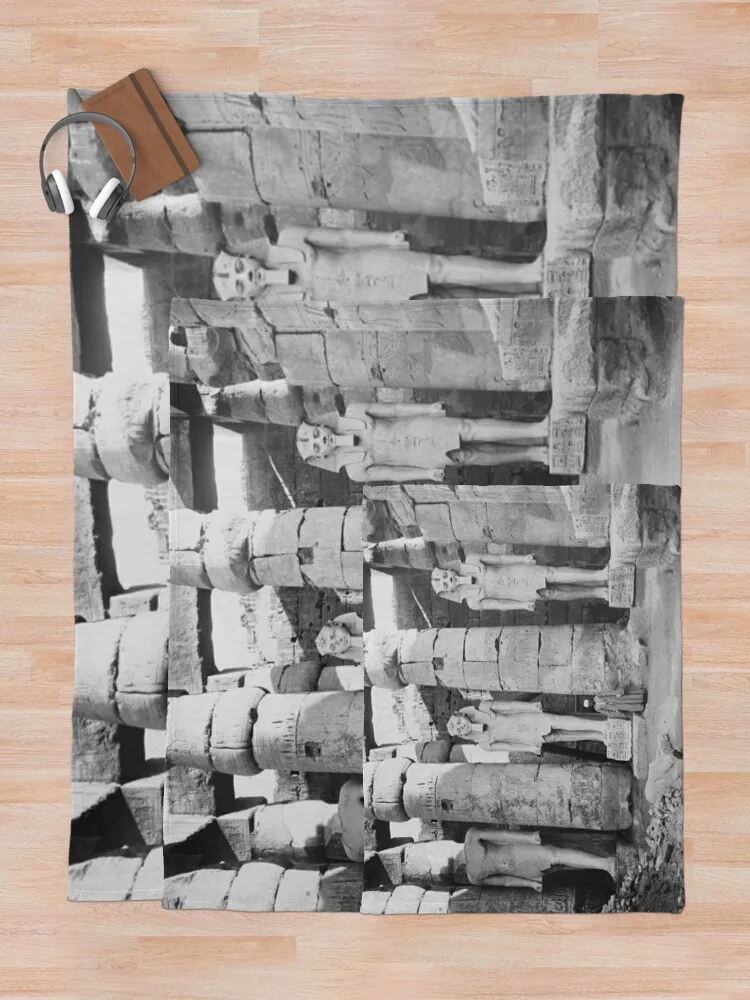 Древний Египет Портретные статуи Фарма Рамеса Люксор 1922 черно-белый принт