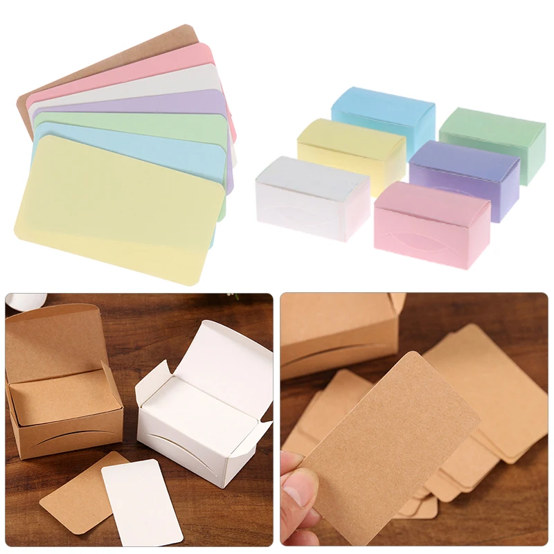

100Pcs 4.5*8cm Blank Card For Business Cards For Message And Book Name Blank Cards For Business Card Message Cards
