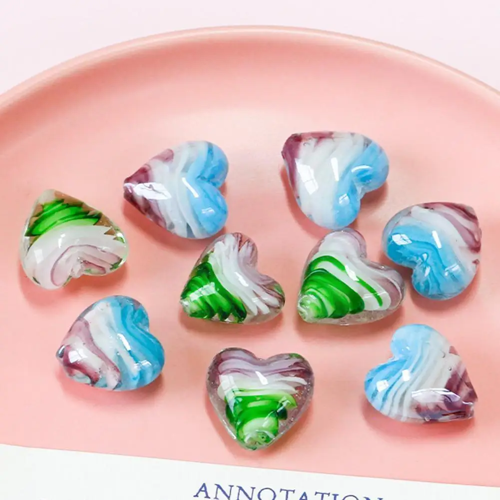 

10pcs Two-color Pagoda Japanese Old Colored Glaze Love Handmade Material Diy Beaded Loose Glass Beads Necklace Accessories U6o0