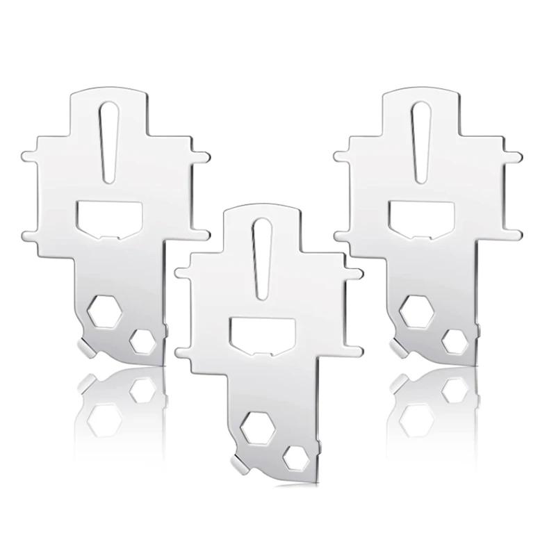 

3 Pieces Deck Plate Key Fill Plate Key Marine Fuel Key Stainless Steel Boat Gas Cap Key for Fuel Tank Water Waste Fill
