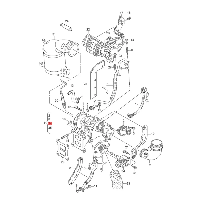 

06K145725R Boost Turbocharge Electric Actuator For Seat Leon Skoda Blow Valve Servo Motor 06K.145.725.T 06K145701E