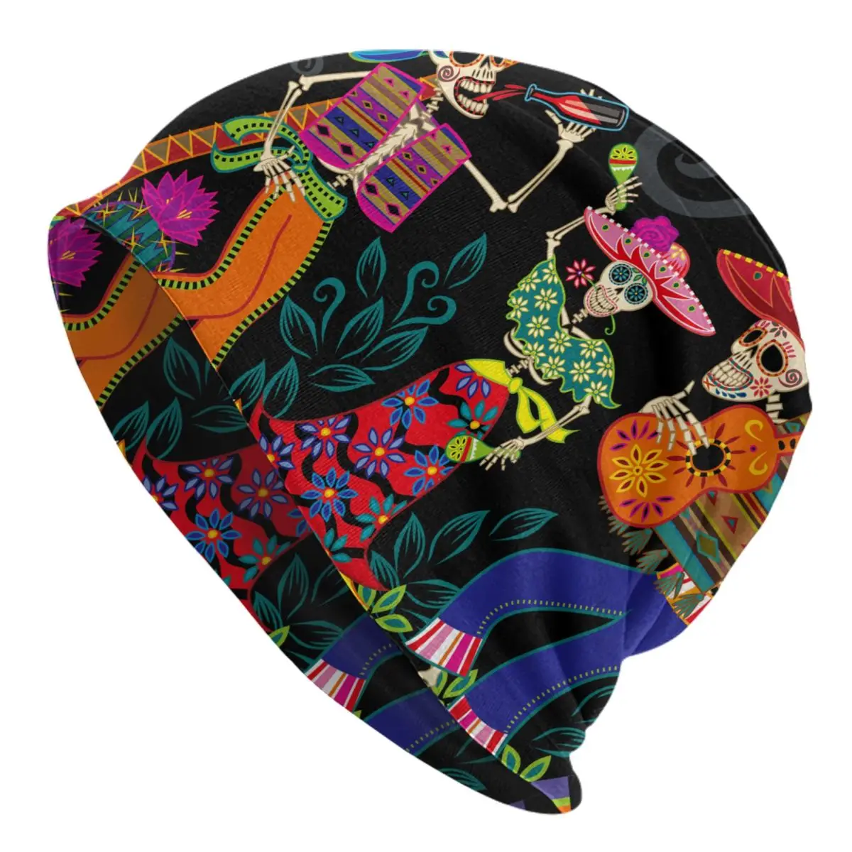 

2022 теплая шапка для женщин день мертвой вечерние вязаная берет шапка мужская шапка