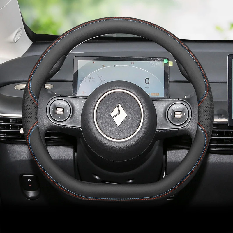 

Кожаная оплетка Nappa чехол рулевого колеса автомобиля для Baojun RS-5 730 2019 - 2023 2024 37-38 см Защита рулевого колеса