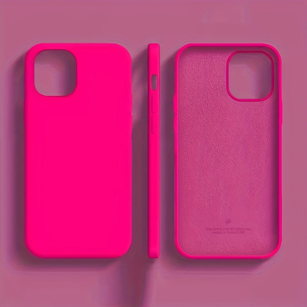Фото Жидкий силиконовый мягкий чехол для iPhone 17, 16, 15, 14 Pro Max, 17 Pro, противоударный защитный чехол для iPhone 13, 17 Pro Max №1