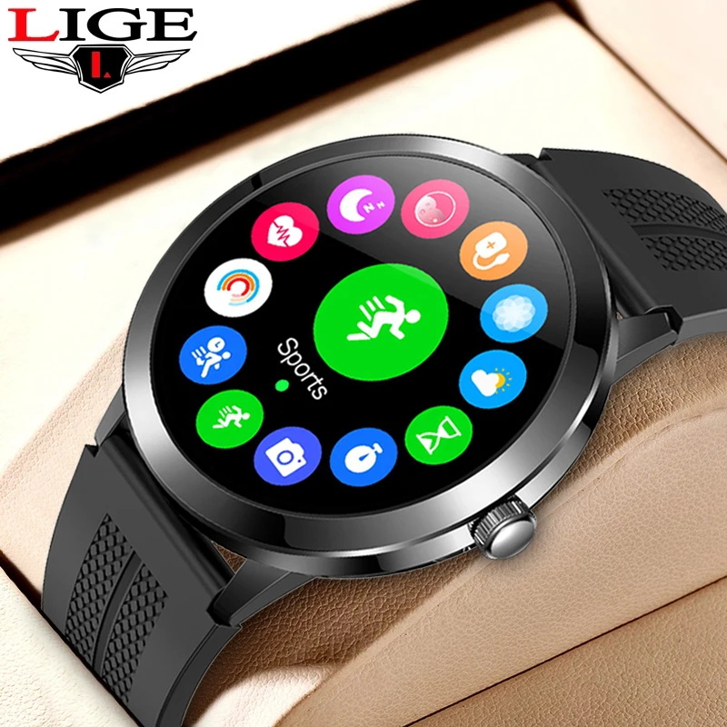 

LIGE 2022 Smart Watch Women's Period Reminder Sports Fitness Tracker Blood Pressure Sleep Alarm Clock Smartwatch For Android iOS