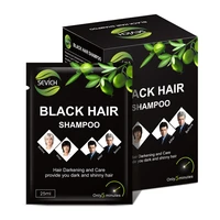 25ml10box a black shampoo plant hair care cover white hair soft smooth moisturizing nourishing deep cleaning improve frizz