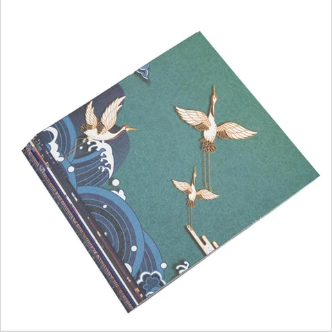14,2 см 70 шт. квадратный китайский стиль Китайские краны с принтом детская бумага ручной работы оригами складной материал декор