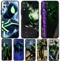 marvel green spider man phone case for samsung galaxy a10 a20 a30 a2 core a40 a50 s e a60 a70s a70 a80 a90 black luxury back