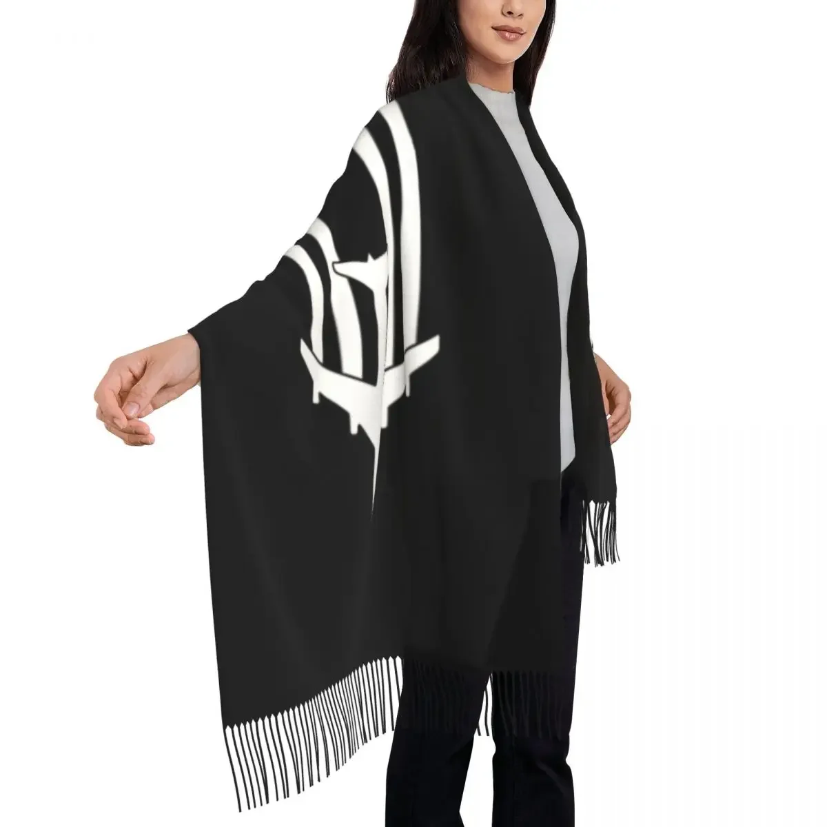 Зимний теплый шарф для мужчин и женщин с принтом на заказ