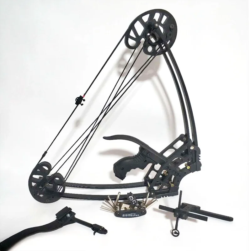 

50lbs Archery Compound Steel Ball Bow Triangle Bow Hunting IBO Speed 230FPS Left and Right Hand Outdoor Shooting Accessories