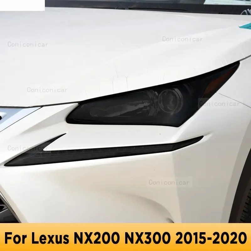 

Защитная пленка для передних фар автомобиля, Черная защитная пленка для задних фар, ТПУ клейкая пленка, стикер, аксессуары для Lexus Nx300 NX200 2015-2020